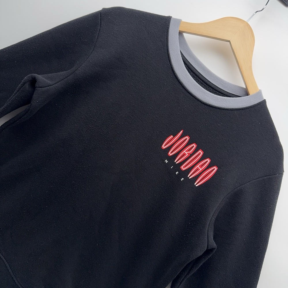 Jordan Jumpman Air Crewneck Sweatshirt Boys Youth XL Black Pullover 13-15 Yrs
